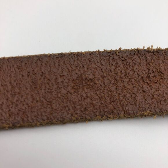 Polo Ralph Lauren Italian Leather Belt Mens Size 38 Brass Placard Customizable - Picture 8 of 9